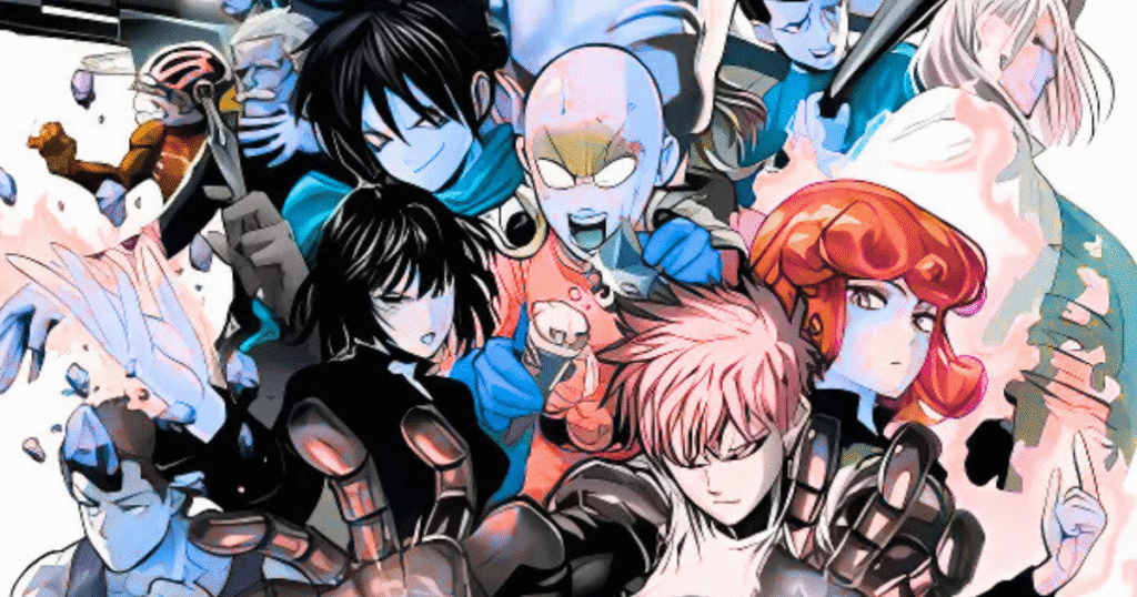 One Punch Man Colored Panels