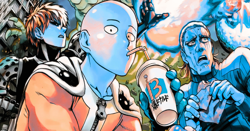 One Punch Man Panels Colored